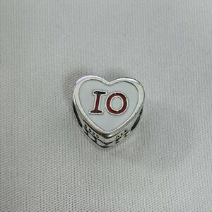 Pandora Ohio Exclusive Travel Heart Charm Pendant, S925 Silver Jewelry